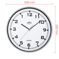 Dizajnové hodiny strieborné MPM E01.2478.70.A spätný chod 